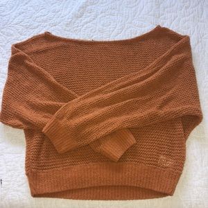 LA HEARTS- cropped knitted oversized sweater